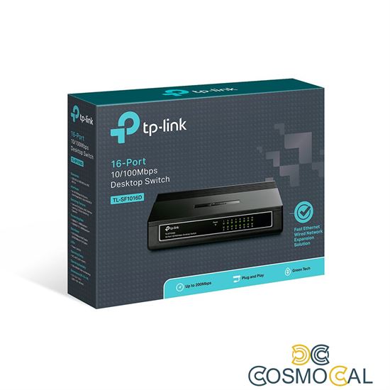 Switch Desktop 16 Porte RJ45 10/100Mbps Plug&Play TL-SF1016D