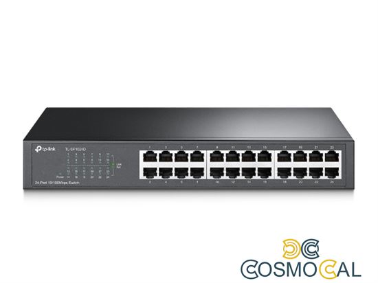 Switch desktop 24 porte 10/100Mbps in acciaio TL-SF1024D