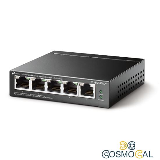 Switch desktop 5 porte Gigabit 4 porte PoE+ TL-SG1005LP