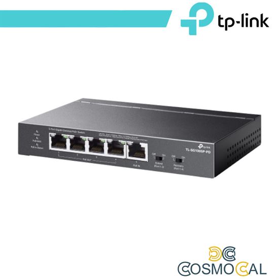 TP-Link 5-Porte Gigabit Desktop PoE+ Switch con 1-Port PoE++ In