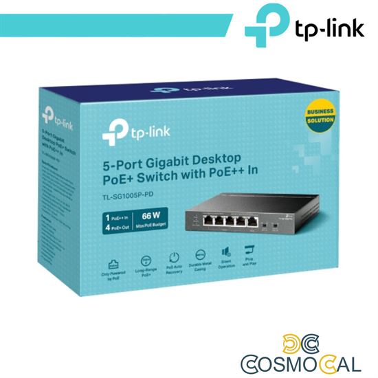 TP-Link 5-Porte Gigabit Desktop PoE+ Switch con 1-Port PoE++ In
