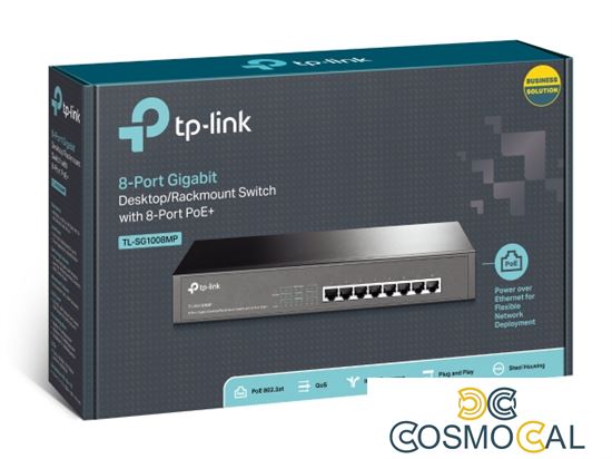 Switch desktop/rack Gigabit 8 porte PoE+ TL-SG1008MP