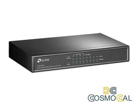 Desktop switch 8 porte gigabit 4 porte PoE 55W TL-SG1008P