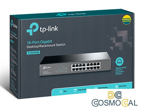 Desktop switch 16 porte Gigabit acciaio TP-Link TL-SG1016D
