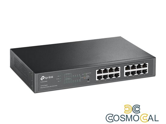 Switch 16 Porte Gbit 8 PoE 110W rack TP-Link TL-SG1016PE