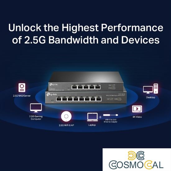 TP-Link Switch Desktop 5 Porte 2.5G - TL-SG105-M2