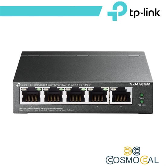 TP-Link 5-Port Gigabit Easy Smart Switch con 4-Porte PoE+