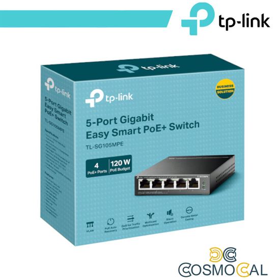 TP-Link 5-Port Gigabit Easy Smart Switch con 4-Porte PoE+
