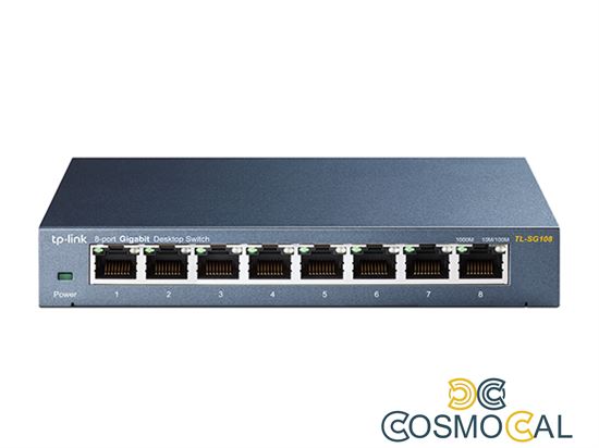 Switch 8 Porte Gigabit 10/100/1000 Mbps Plug & Play TL-SG108