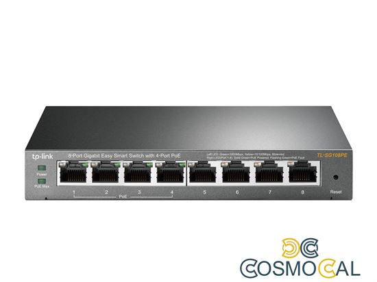 Easy Smart Switch 8 Porte Gigabit con 4 Porte PoE TL-SG108PE
