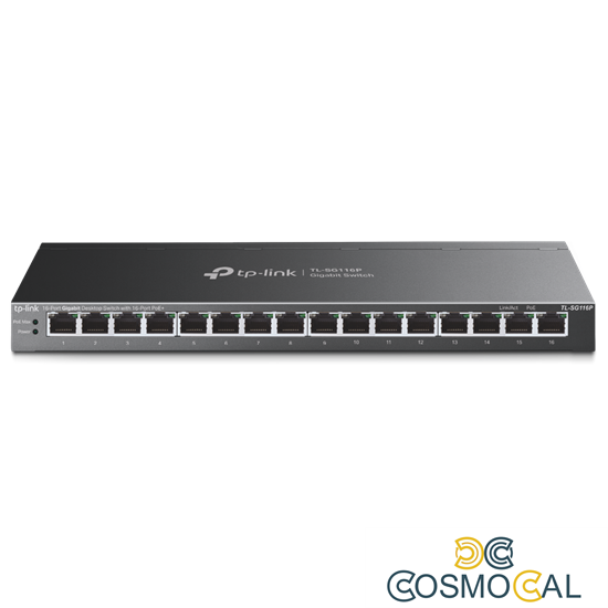 Switch Desktop Gigabit 16 porte PoE+  TL-SG116P