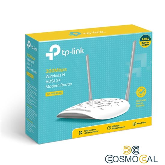 Modem ADSL2+ Wifi N300 4 porte fast ethernet TD-W8961N