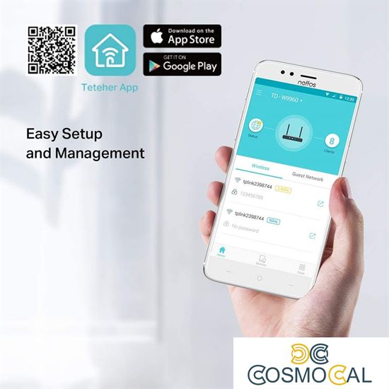 Modem 300Mbps VDSL2/ADSL2+/ADSL2/ADSL 4 LAN TD-W9960