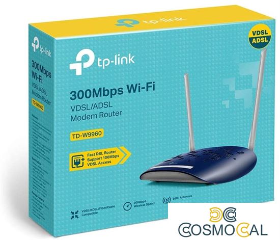 Modem 300Mbps VDSL2/ADSL2+/ADSL2/ADSL 4 LAN TD-W9960