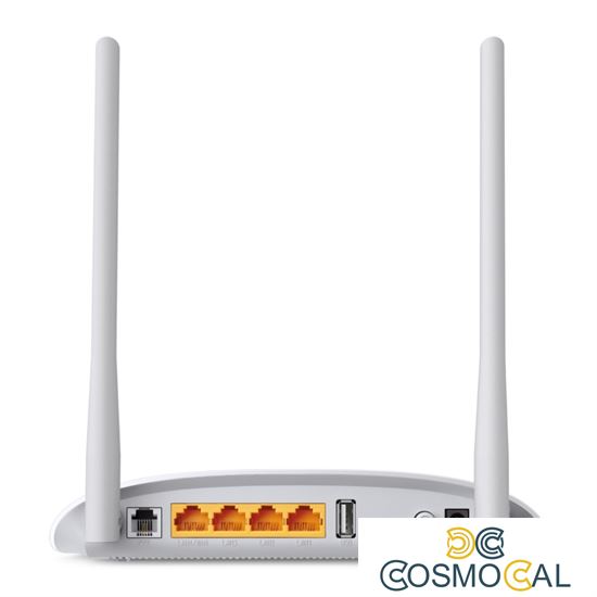 TP-Link Modem Wifi 300Mbps ADSL/VDSL2 FFTH 4 porte 1 USB - TD-W9