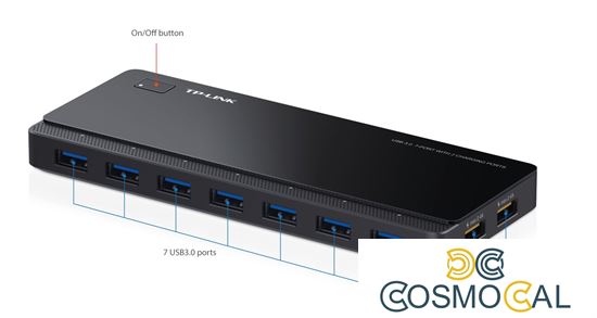 TP-Link HUB 7 USB 3.0 max.5 Gbps ricarica rapida 2.4A - UH720