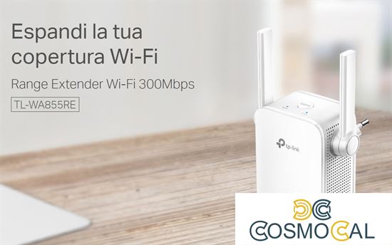 TP-Link Ripetitore range extender WiFi 300Mbps porta LAN - TL-WA