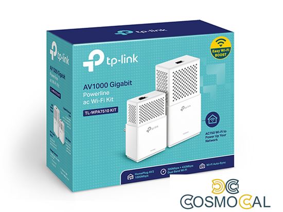 TP-Link Kit 2 powerline AV1000 Wi-Fi AC porta Gigabit - TL-WPA75
