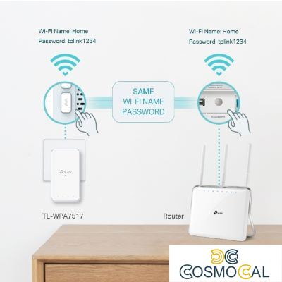 TP-Link Kit Powerline AV1000 + Wi-Fi AC750 con porta Gigabit - T