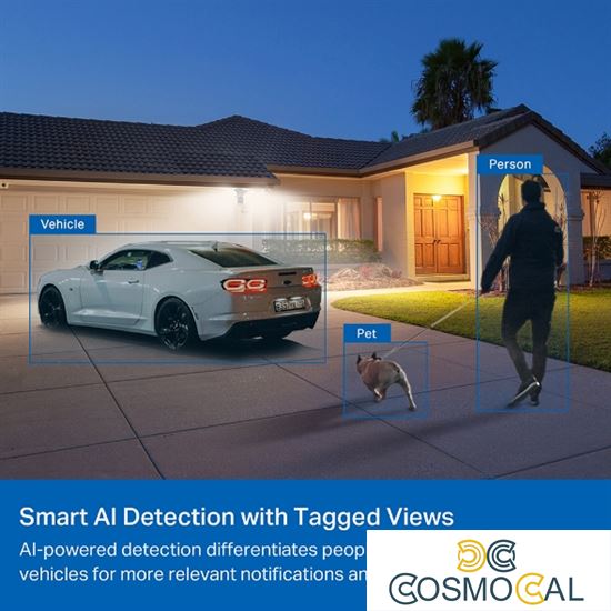 Tapo C720 Telecamera Smart AI 2K QHD Floodlight