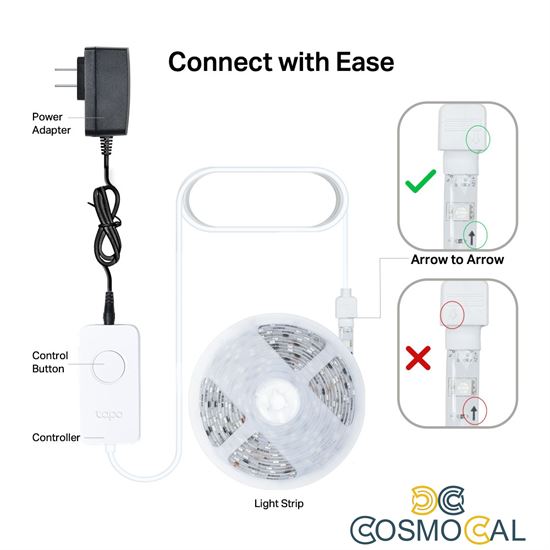 Striscia LED Smart RGB-IC MULTIZONA Wi-Fi 5m Tapo TP-Link