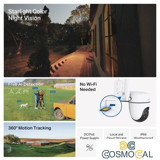 Tapo Telecamera Pan/Tilt Outdoor 4G LTE TC40GW 12V DC