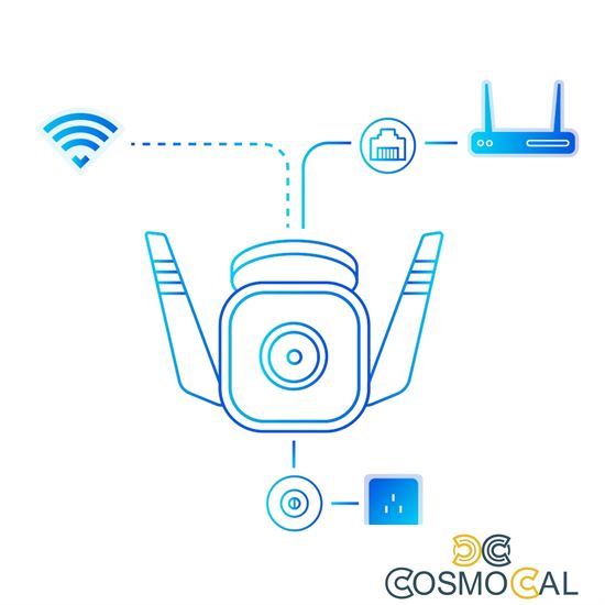 Telecamera di Sorvegl. TC65 2K Outdoor Wi-Fi/Ether Tapo TP-L