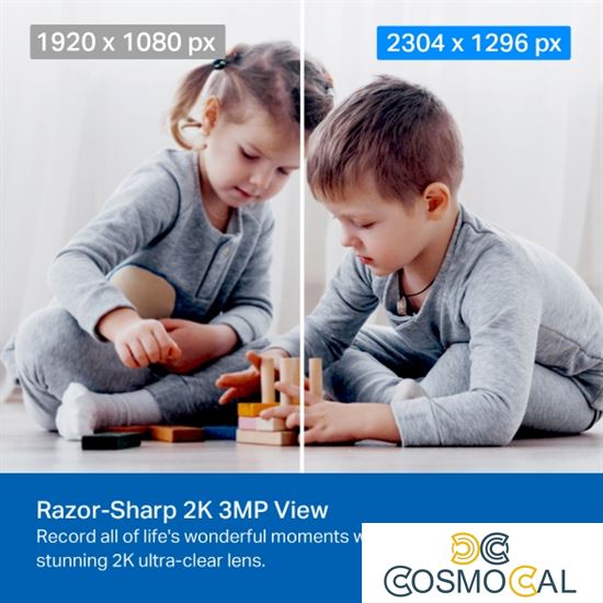 Telecamera di sorvegl. TC71 2K Wi-Fi Pan/Tilt Tapo TP-Link