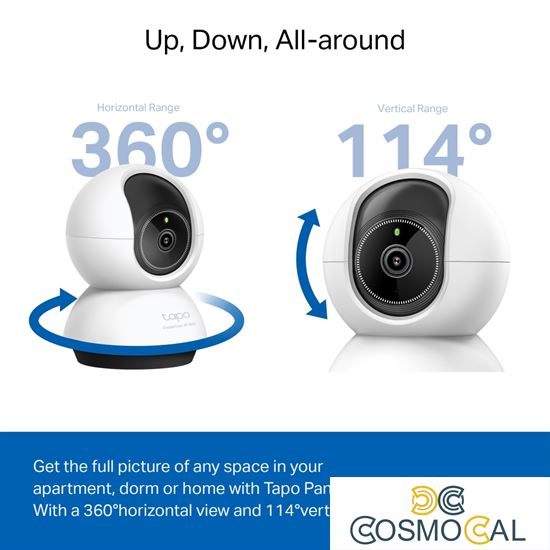 Telecamer sorveg. TC72  2K QHD Smart AI Wi-Fi Pan/Tilt Indoor