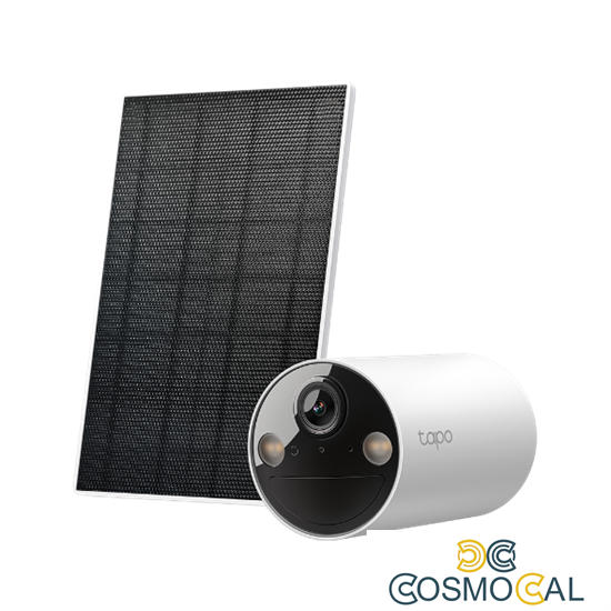 Telecamera a batteria Smart Tapo TC82 2K Kit con Pannello solare