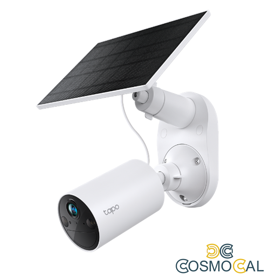 Telecamera a batteria Smart Tapo TC82 2K Kit con Pannello solare