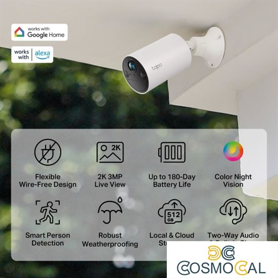 Telecamera a batteria Smart Tapo TC82 2K