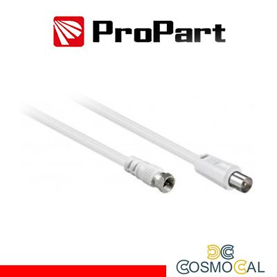 Cavo antenna TV IEC 1.5M SP - SP F Bianco