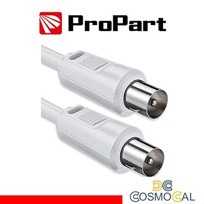 Cavo antenna TV IEC 1M SP-SP BIANCO