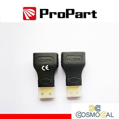 Adattatore Spina HDMI Mini(tipo C)–Presa HDMI(19PIN) dorato