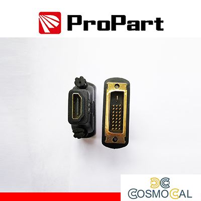 Adattatore Spina DVI Dual Link(24+1)-Presa HDMI(19PIN) dorat