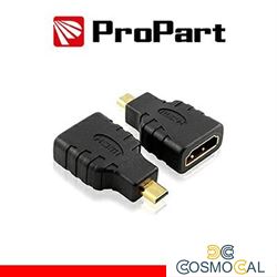 Adattatore Spina HDMI Micro(tipo D)-Presa HDMI (19PIN) dorat