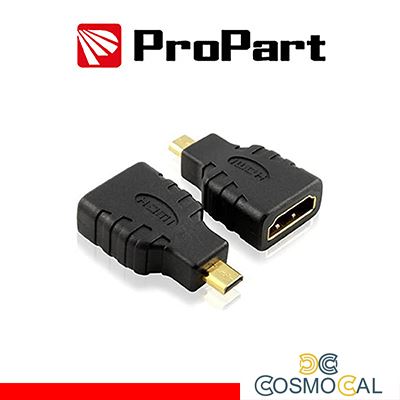 Adattatore Spina HDMI Micro(tipo D)-Presa HDMI (19PIN) dorat