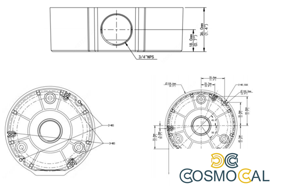 Junction Box per Dome serie IPC32X, IPC31X e IPC-D1XX