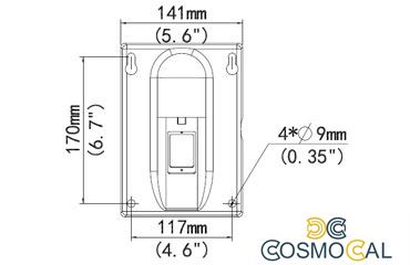 Staffa parete per Telecamere IP Uniarch Speeddome