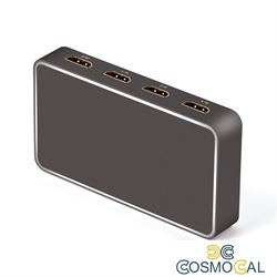 Switch 3x1 HDMI 2.0 18G  4k@60hz, con usb recharge