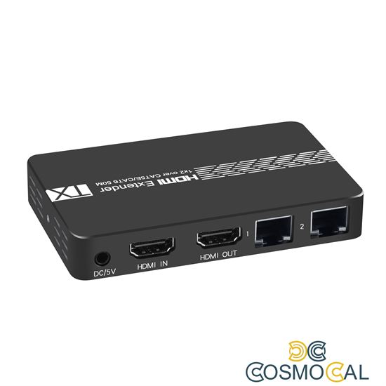 Splitter HDMI 1x2 con 2 Extender HDMI  3D 1080p@60Hz
