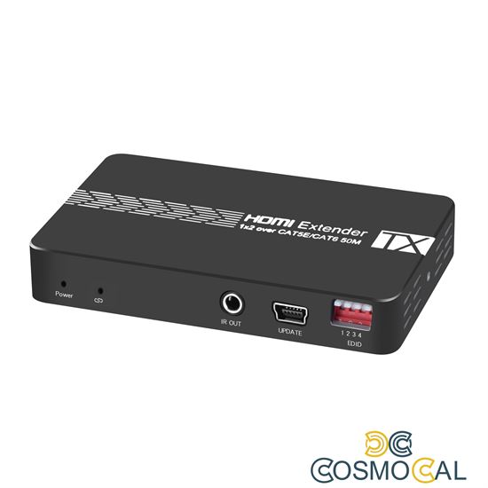 Splitter HDMI 1x2 con 2 Extender HDMI  3D 1080p@60Hz