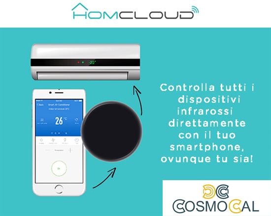 Telecomando universale wi-fi a infrarossi (IR)