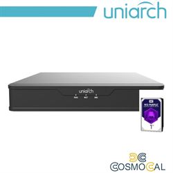 XVR Uniarch 8 Canali 5 in 1, 4 MP@15fps, HDD 1TB incluso